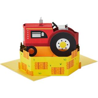 Hallmark Paper Wonder Pop Up Card (Red Tractor) til børn Fødselsdage Farmers