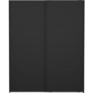 Catania Garderobeskab 2 skydelåger 180 x 220 cm - Matt Black