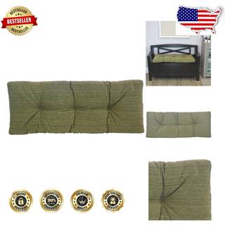 Klear vu The Gripper Omega Non-Slip Tufted Bench Pushion til indendørs møbelindgangsopbevaring Bay Windows Corner Nook eller klaver sæde 35 tomme