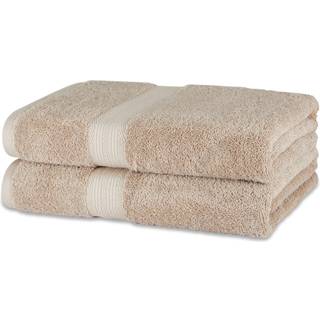 Amazonas grunder fade-resistent 100% bomullsbadhandduk 2 pack 30 """" x54 """" taupe