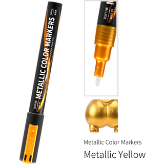 DSPIAE MKA Super Metallic Colour Master Marker - MKA-03 Super Metallic Color Markers - Metallic Yellow