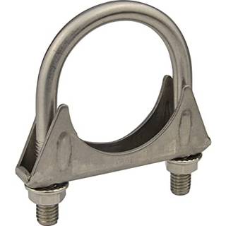 Heavy Duty 2.125 """" (2 1/8 tommer) Udstødningsrør Rustfrit stål Sadel Style U-bolt Muffer-klemmer