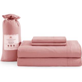 Casa Platino Bedding Sheets & Pillowcases Forudviklet åndbart sengelinter Californien King Børstet mikrofiberark sæt Fade Resistant California Ki