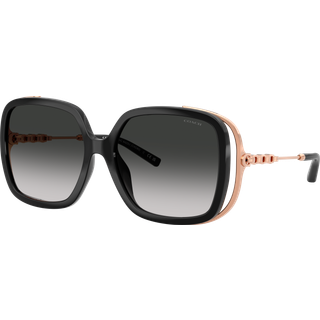 Coach HC8423U CAD80 50023C 56 Solbriller Kvinder Black - Rose Gold - 56mm