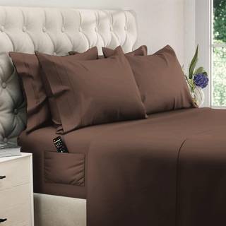 Dreamcare Queen Sheet Set - 6 pcs Køling af lagner - Op til 15 dybe ark dronningstørrelsesbed sæt - 2500 suveræn kollektion - ekstra blød 100% mi