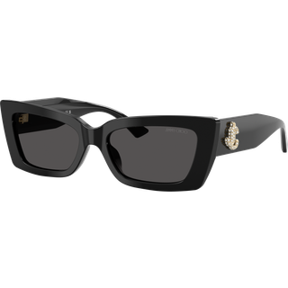 Jimmy Choo Kvinde JC5037BU 500087 Solbriller Acetat Sort Grå Cat Eye Normal
