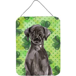 """" Caroline's Treasures Black Labrador St. Patrick's Metal Print 16 """" """" x 12 """" ""Multicolor"" ""