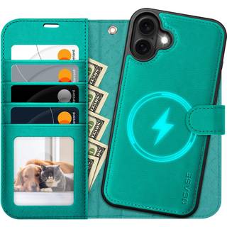 OCASE til iPhone 16 plus sag aftagelig tegnebog med kortholder [2 i 1] pu l?der flip folio case med RFID blokerende stativ h?ndledsrem st?dbestan