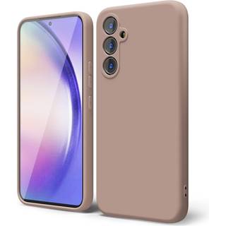 Oakxco til Samsung Galaxy A54 5G Telefonkasse flydende silikone sød tynd slank blød gummi tpu almindelig glat gelafdækning til kvinder pige matte