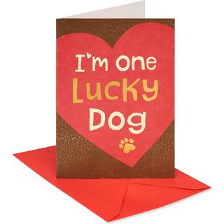 American Greetings Valentines Day Card fra Dog (Lucky Dog)