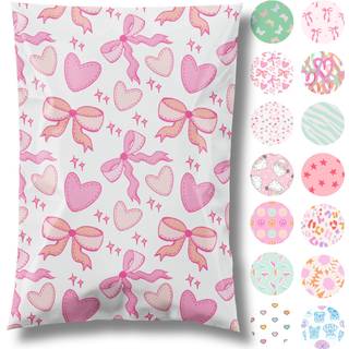 Pretty Package Store 10x13 Designer Poly Mailer 100 Pack Heavy Duty Waterproof Self Seal forsendelsesposer til små virksomheder Store postkonvolu