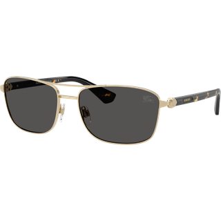 Burberry Mand BE3163 110987 Solbriller Metal Guld Grå Firkantet Normal