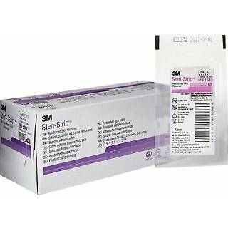 Steri-strip 75x3mm forstærket ark a 5 strips hvid