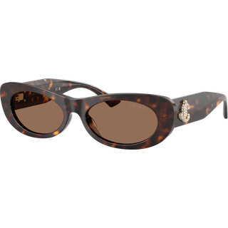 Jimmy Choo Kvinde JC5038BU 500273 Solbriller Acetat Skildpadde Brun Rund Normal