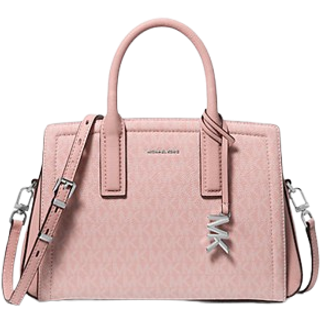 MK Laila Small Signature Logo Satchel - Pink - Michael Kors - ONE SIZE