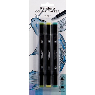 Panduro colour markers 3-pack – Green tones #47, 48, 57