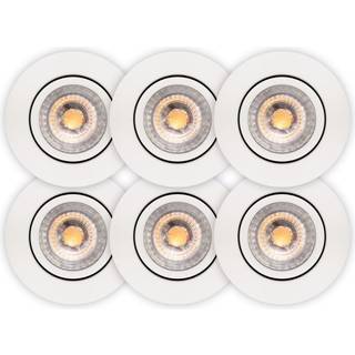 Scan Products D.T. Luna Low Profile 2.0 ISO 5,9W 2700K 460lm Ra90 IP44 Inden/Udendørs Mat Hvid 6-pack