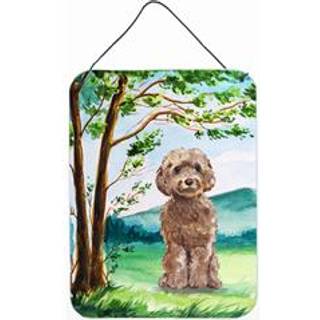 """" Caroline's Treasures under Tree Labradoodle Door Hanging Prints Wall-Decor multicolor """"