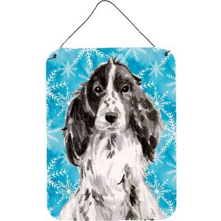 """" Caroline's Treasures Black Parti Winter Metal Print 16 """" """" X 12 """" """" Multicolor """"