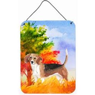 """" Caroline's Treasures Fall Beagle Door Hanging Prints Wall-decor multicolor """"