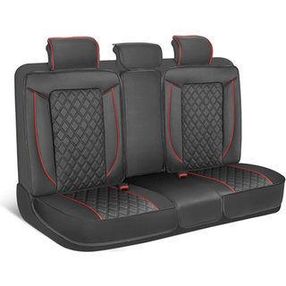 Motorbox Prestige Premium Seat Covers Semi-Custom Fit Black/Red Car Seat Covers til bageste bænk Automotive Interior Cover For Car Truck Van Suv