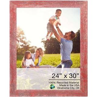 24 """" X 30 """" Rustik bondeg?rd Red Wood Frame