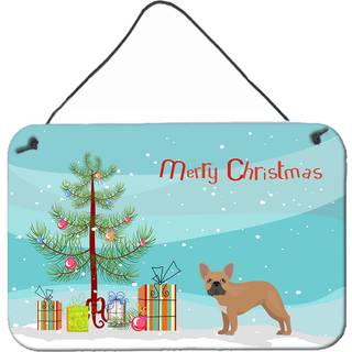 """" Caroline's Treasures French Bulldog Christmas Tree Door Hanging Prints Wall-Decor Multicolor """"