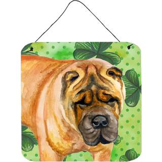"""" Caroline's Treasures Shar Pei Metal Print 6H X 6W St Patrick's Day """"