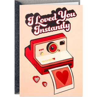 Hallmark Valentinsdagskort (jeg elskede dig øjeblikkeligt) til mandskone kæreste partner