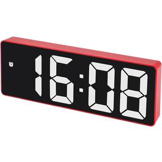 Digitalt LED-vækkeur med justerbar lysstyrke - Rød
