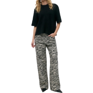 Gina Tricot-Zebra jeans-Jeans-Sort-40-Dame