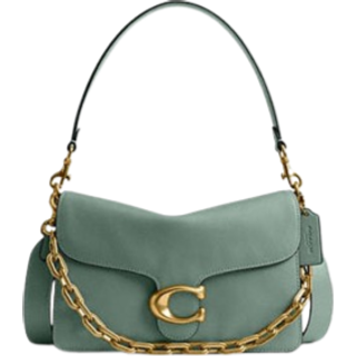 Coach Tabby Soft Chain Skuldertaske grå grøn