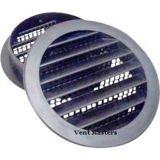 Maurice Franklin 2 """" Round Plastic Vent - Black - Pakke p? 6