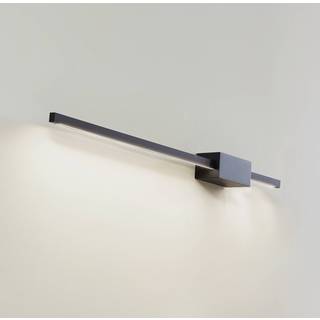 Lucande LED-væglampe Skaila, sort, længde 90 cm, 3.000 K