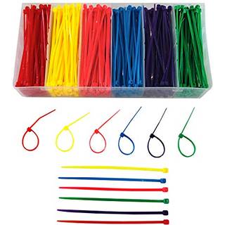 Lille 4 tommer multicolor [lynl?s kabelbind] S 480stk Assorteret farve til markering af kyllingeben eller deco mesh krans leverer lyser?d r?d lil