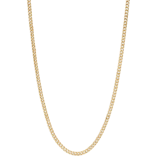 Avilé Jewelry Panzer Halskæde 18 kt. Forgyldt Sølv DI004-GP-42 + 5 cm - Unisex - 925 Sterling Silver