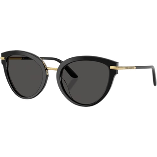 Dolce & Gabbana Kvinde DG4492 33728G Solbriller Acetat Sort Grå Sommerfugl Normal