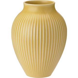Knabstrup Vase - Ripple Yellow - 20 cm