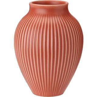 Knabstrup Keramik Knabstrup vase riflet 20 cm Coral