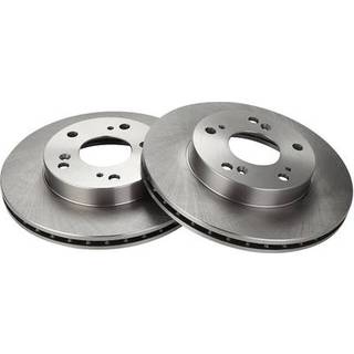 TRQ Front Brake Rotors Set Ventede kompatible med 2002-2006 Acura RSX 2004-2011 Honda Civic 2011-2015 CR-Z