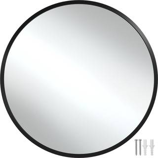 Rundt spejl Fiona med aluminiumsramme - 60 cm