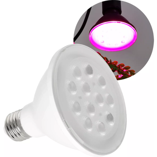 LED Grolys Pære | Hvid | E27 | 9W | 1200K | 300lm