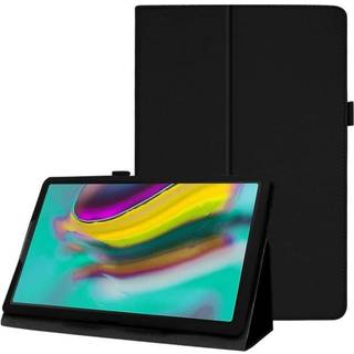 Samsung Galaxy Tab A 10.1 (2019) litchi lædercover - sort