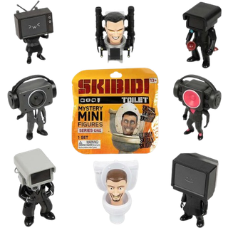 Skibidi toilet mini mystery figurer - flere varianter - assorteret (På lager i butik)