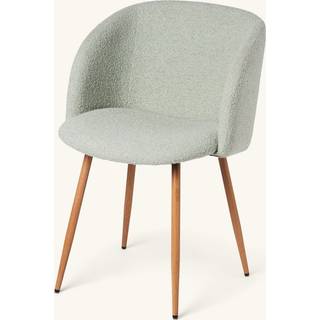 Søstrene Grene | Stol i boucléstof | 81 x 56,5 x 54 cm. | Lysegrøn