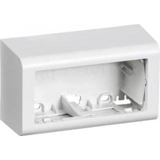 LK FUGA Softline underlag 2 modul vandret uden sprosse 49 mm dyb, hvid