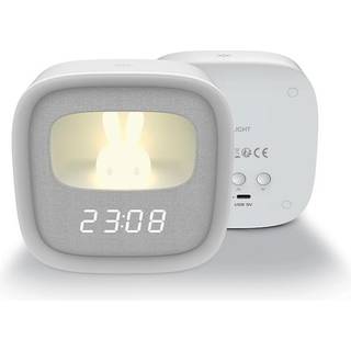 Forverer LED-vækkeur med natlys - grå/hvid