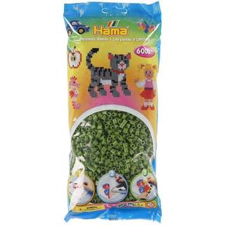 Hama Midi, perler, 6.000 stk., oliven (84) [Levering: 1-2 dage]