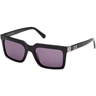 Guess Mand GU00213 01Y Solbriller Acetat Sort Violet Firkantet Normal