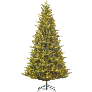 LED juletræ 215cm PE/PVC 370 LED lys grøn